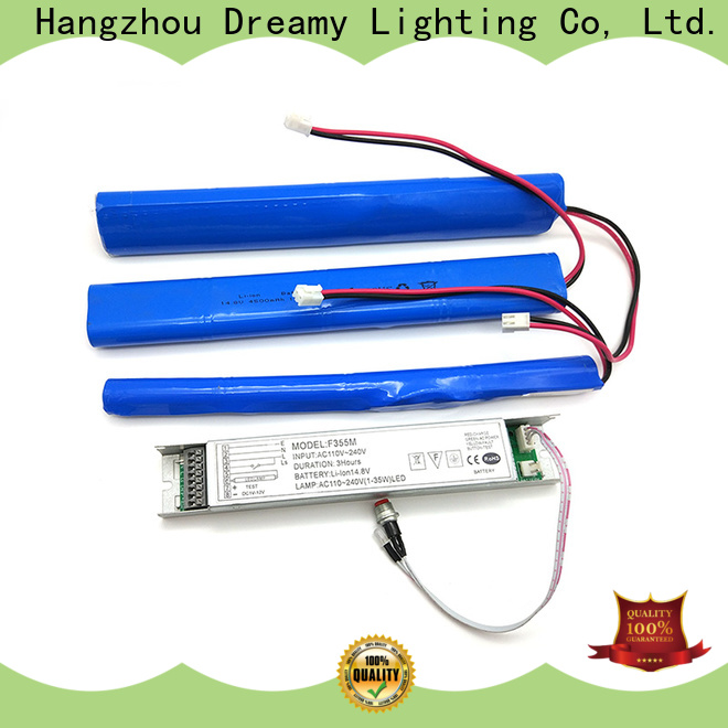 Custom emergency lighting battery pack rechargeable company for conversion